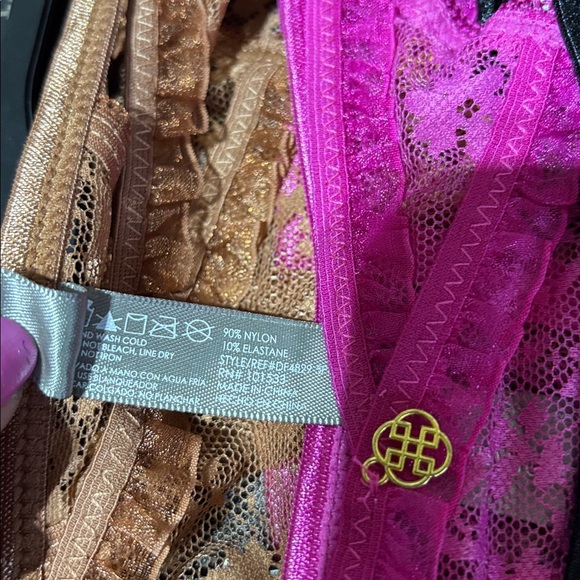 Daisy Fuentes 5 Pack Pretty Lace & Mesh Thong/Panties, Sexy Stretch Comfort - Picture 8 of 8